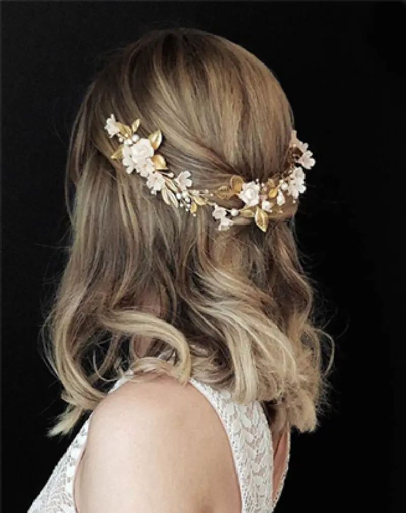 penteados modernos para noivas cabelo curto