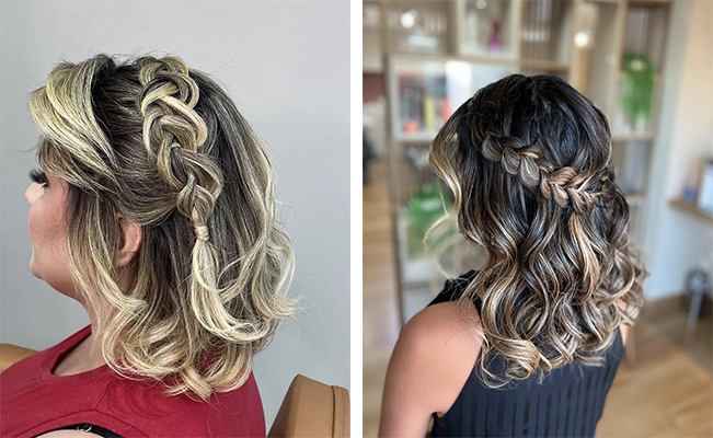 penteados para formatura cabelo curto
