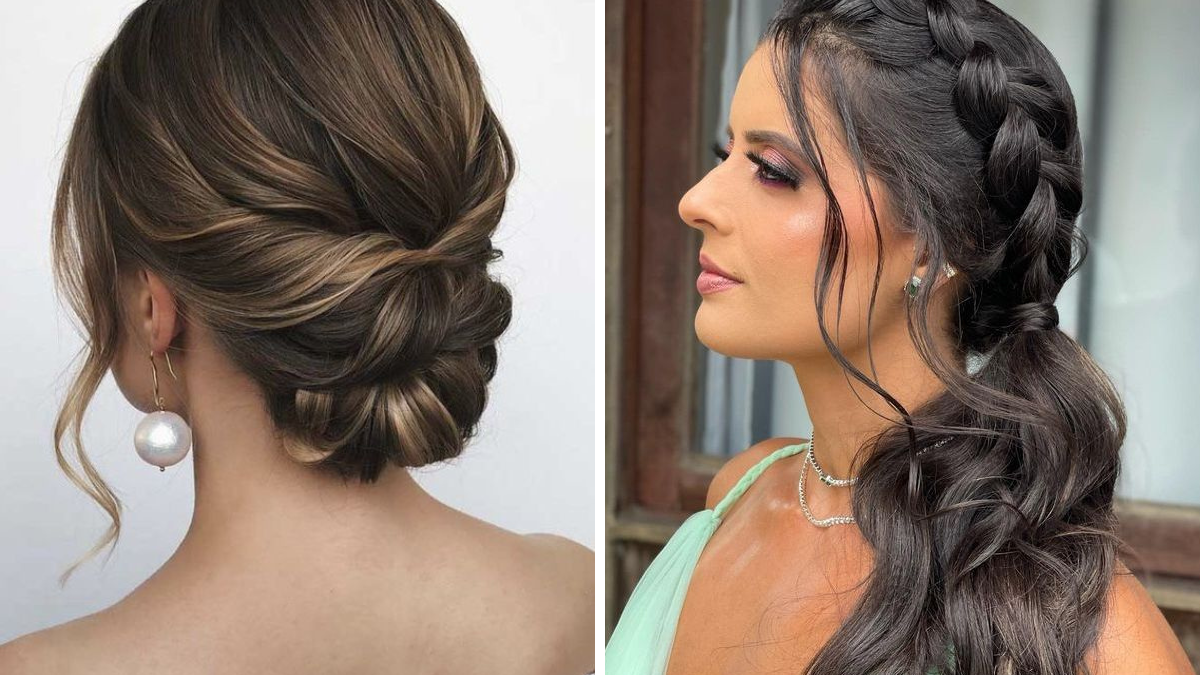 penteados para casamento a noite