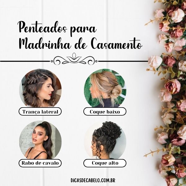 penteados para madrinha formal