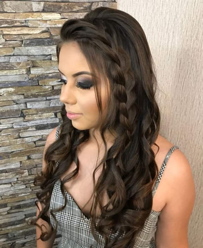 penteados para madrinha formal
