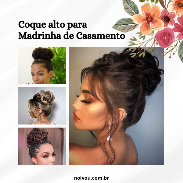 penteados para madrinha casamento civil a noite