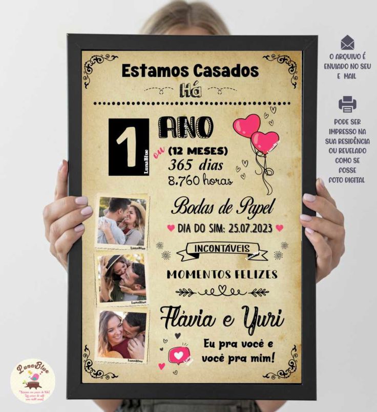 presente criativo aniversário casamento