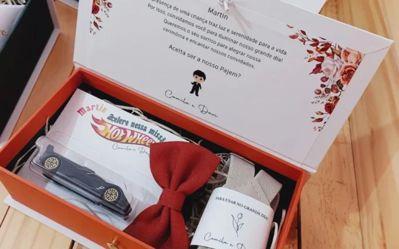 presentes personalizados casamento infantil