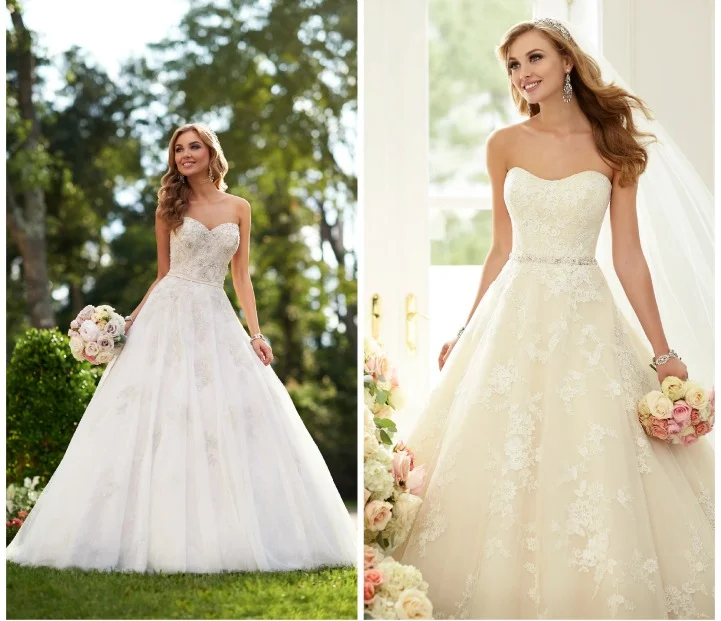 vestido de noiva com tule no colo