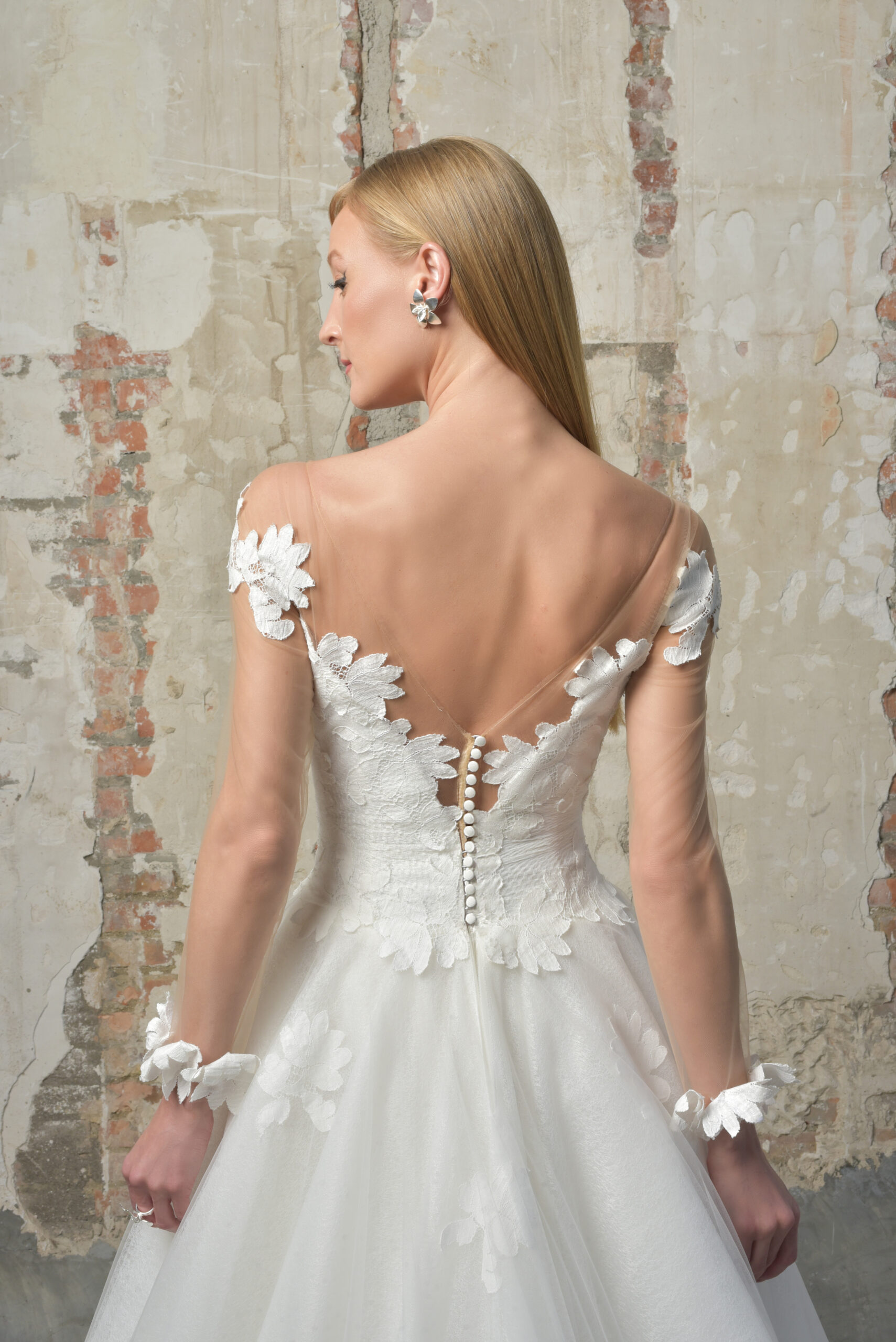 vestido de noiva princesa decote ilusão