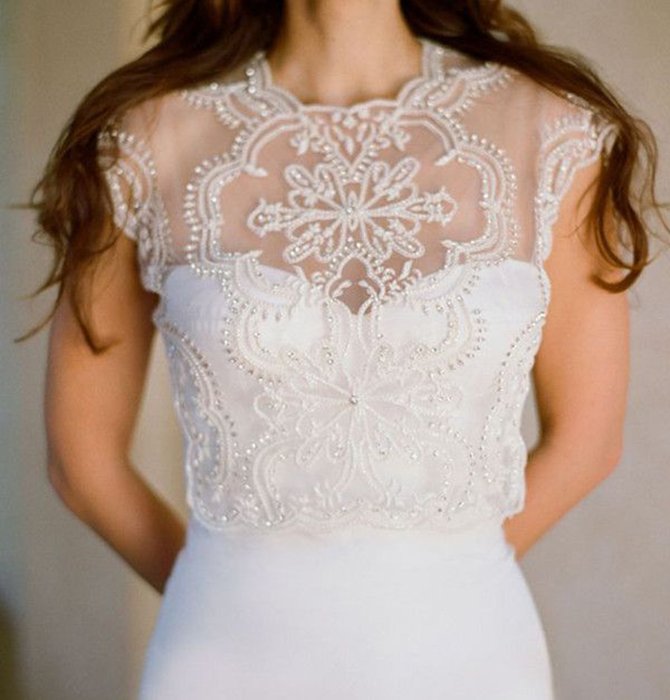 vestido de noiva sereia decote ilusão