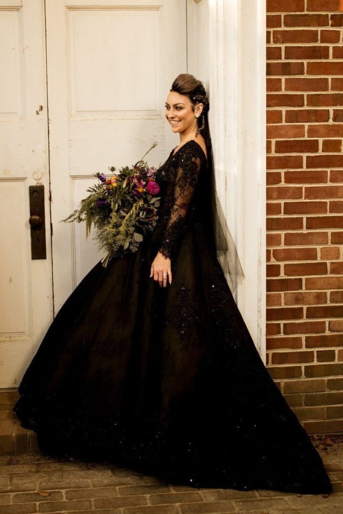 vestido de noiva gótico branco