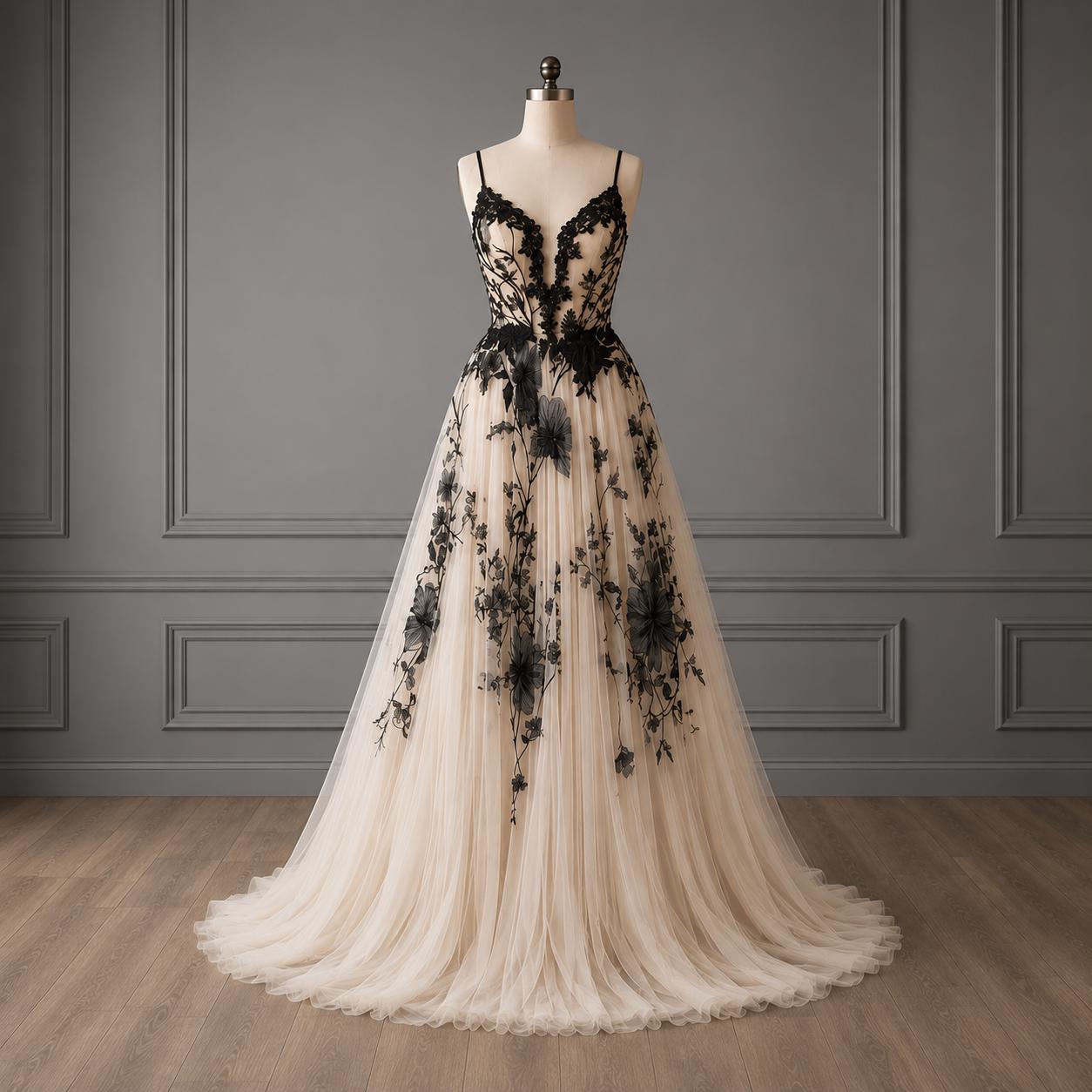 vestido de noiva dark romance