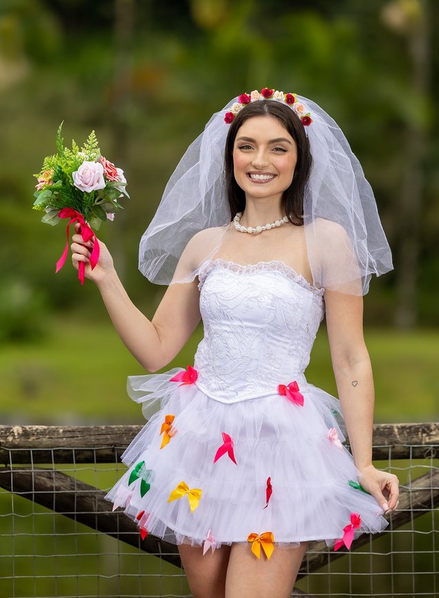 vestido de noiva saia tule romântico